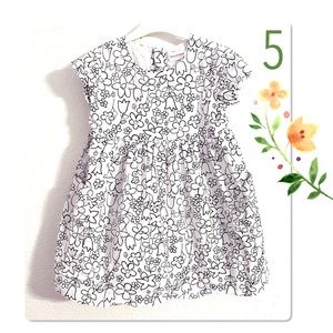 Hanna Andersson Flower Pocket Dress Size 5 / 110cm
